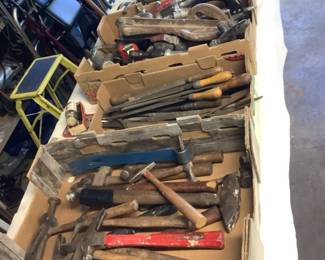 Sample of of the large quantity of hand tools
