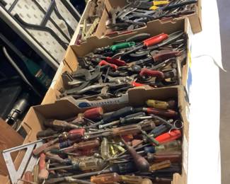 More boxes of hand tools.