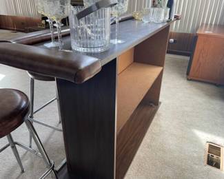 Inside of bar is clean