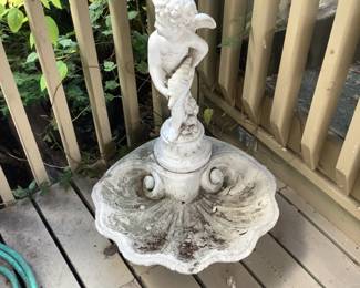 Top of a bird bath/fountain.  As is