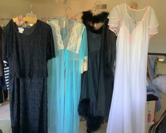 Vintage clothing….this is a small sample of all the beautiful pieces of vintage clothing