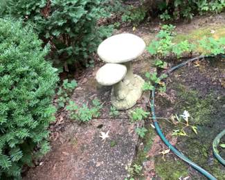 Cement mushroom yard art…..presale $60