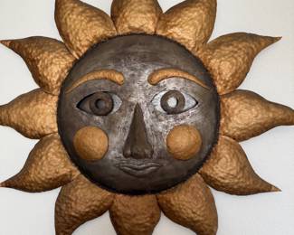 THIS VINTAGE METAL SUN IS JUST EVERYTHING! Such A Ray of Light!