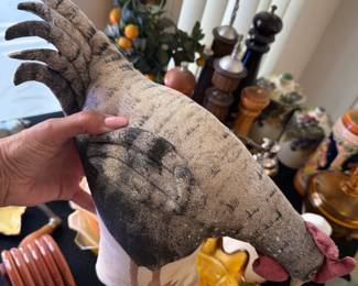This Fabric Pillow-esque Rooster is the cutest thing ever!