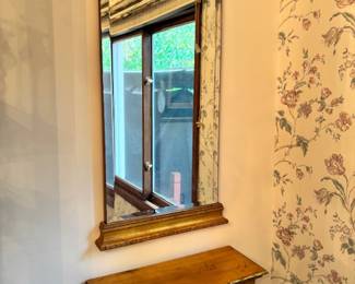 Vintage Foyer Entry Mirror & Shelf