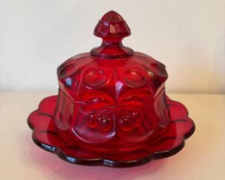 Moser Glass Butter Dish