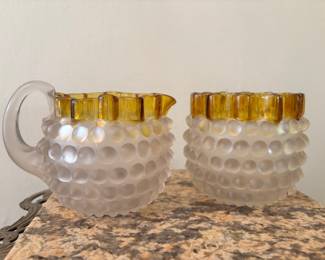 Hobbs Brockunier Frosted Glass