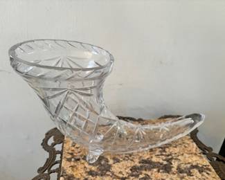Cut Glass Cornucopia