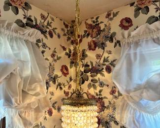 Vintage Hollywood Regency Hanging Light