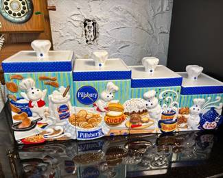 Danbury Mint Pillsbury Doughboy Canister Collection 