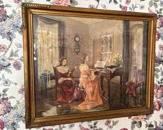 Antique Frederick Mizen Framed Art