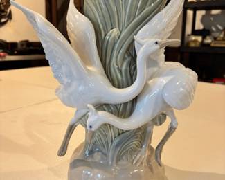 M Requena Crane Vase