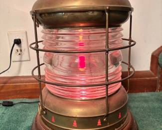 Large Vintage Ship Lantern (16” tall)