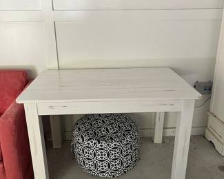 pr of white tables