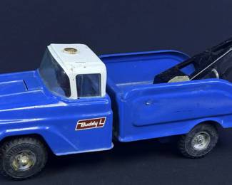 Vintage Metal Buddy L Tow Truck Toy