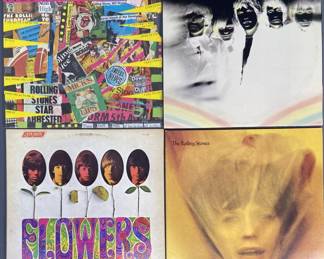 Vinyl Records Rolling Stones Set of Four