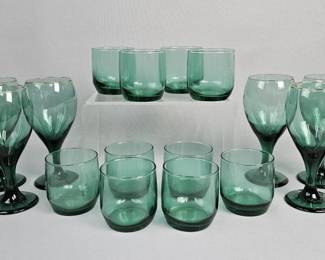 Anchor Hocking Emerald Green Glasses