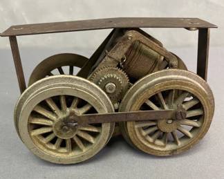 Antique Pre-War Model Train Frame & Wheels