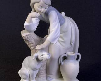 Lladro Porcelain Figurine 1246 Caress And Rest
