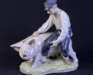 Royal Copenhagen 848 Swineherd Porcelain Figure