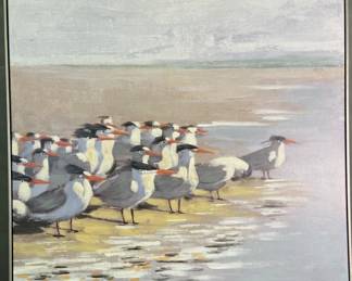 Beach Art Royal Tern Giclee Framed