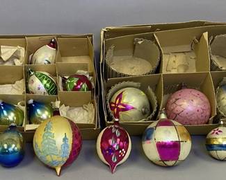 Vintage  Christmas Ornaments Inc Shiny Brite