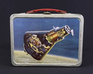 1963 John Glenn Orbit Thermos Metal Lunchbox