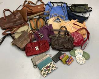 Assorted Leather Handbags Wallets 