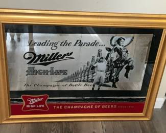 Miller High Life Framed Mirror