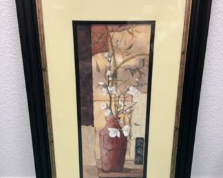 Floral Asian Framed Print
