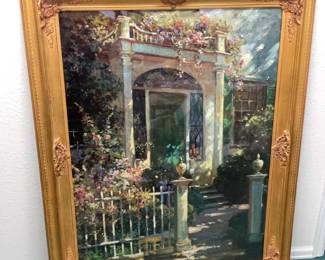 Large Gold Framed Portsmouth Doorway Print