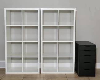 White Black IKEA Storage