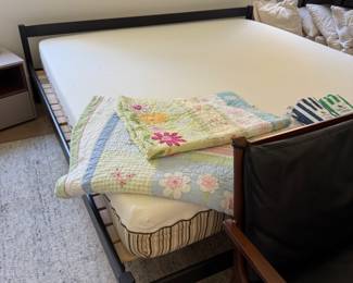 Black Platform Bed Frame - King