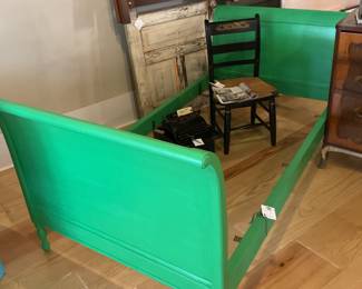 Refinished antique twin bed