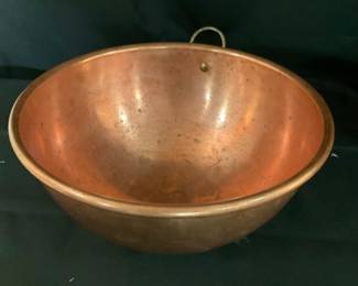 B901 11” copper mixing or jam bowl $35