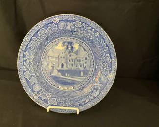B-177 Princeton University blue transferware commmerative plate $25