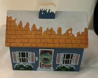 B118 Monson Designs “The Village Collection” wooden holiday Recipe house, 7” $4