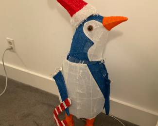 C418. Lighted 32” penguin $25