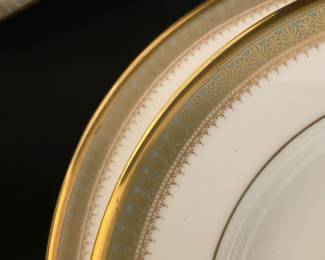 B179. Royal Worcester fine bone china 6 plates; 8 salad/dessert plates; 8 bread and butter; 7 cups; 8 saucers
All for $285
