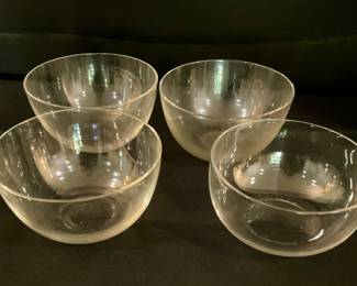 B110 set of 4 glass bowls $4