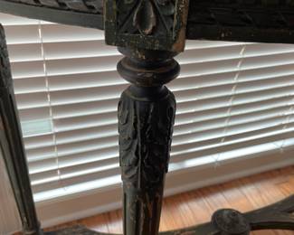F905 fluted legs, rosette motifs and elegant stretchers