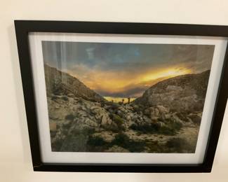 B142 15”x12” framed desert landscape photograph $15