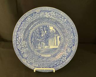 B-178. Princeton University blue transferware commmerative plate $25