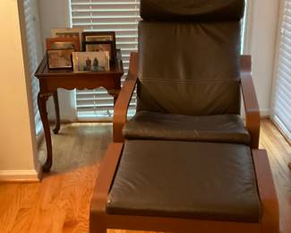 U103. Modern Bentwood armchair with ottoman. $40