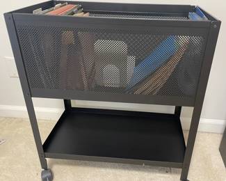 U817. Metal rolling file cart $20