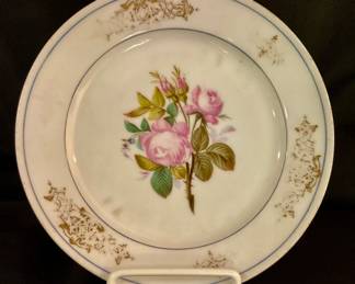 B103. Schumann Bavaria “Miss Rose” pattern plate; owned by President and Mrs. James Polk $50