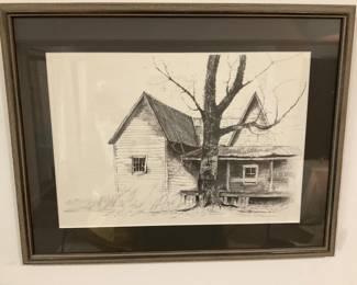 B144. Signed print by Tom Brown $50