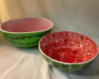 K-259. Watermelon serving bowls (2) $10
