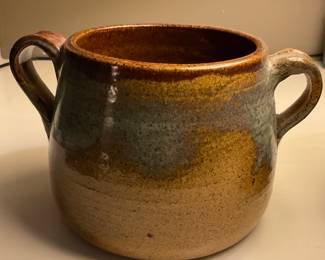 A730. Rick Cheatam double-handed crock 9”x5” $15
