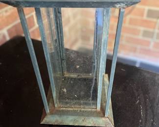 P12 Rustic metal and glass lantern 12”
$4